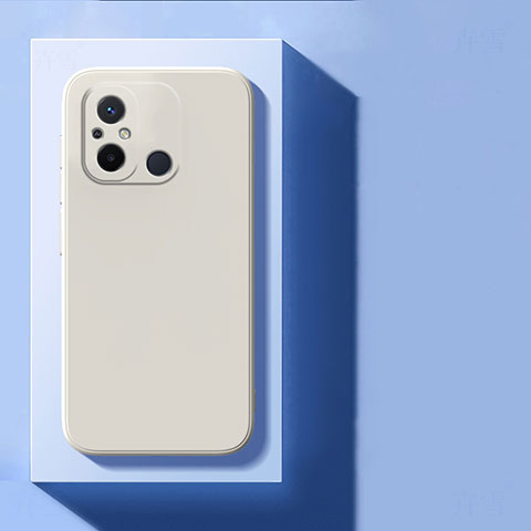 Funda Silicona Ultrafina Goma 360 Grados Carcasa YK3 para Xiaomi Redmi 12C 4G Blanco