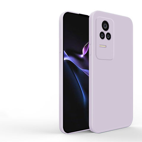 Funda Silicona Ultrafina Goma 360 Grados Carcasa YK3 para Xiaomi Redmi K40S 5G Purpura Claro