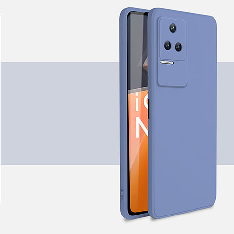 Funda Silicona Ultrafina Goma 360 Grados Carcasa YK3 para Xiaomi Redmi K50 Pro 5G Gris Lavanda