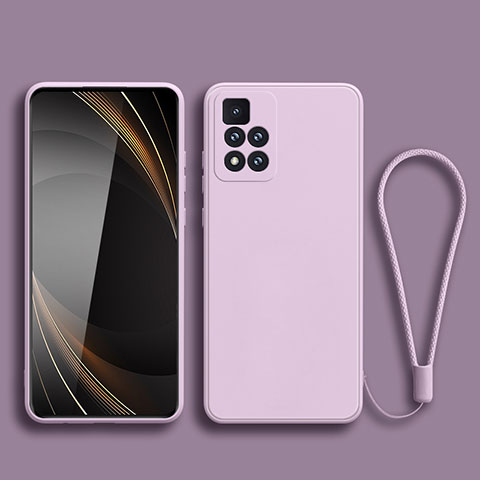 Funda Silicona Ultrafina Goma 360 Grados Carcasa YK3 para Xiaomi Redmi Note 11 Pro+ Plus 5G Purpura Claro