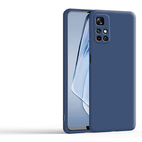 Funda Silicona Ultrafina Goma 360 Grados Carcasa YK3 para Xiaomi Redmi Note 11S 4G Azul