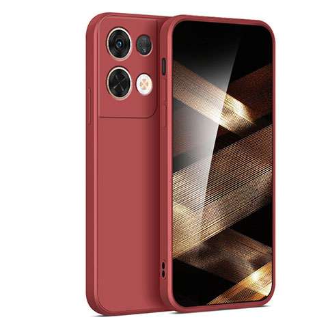 Funda Silicona Ultrafina Goma 360 Grados Carcasa YK1 para Xiaomi Redmi Note  13 Pro+ Plus 5G Rojo