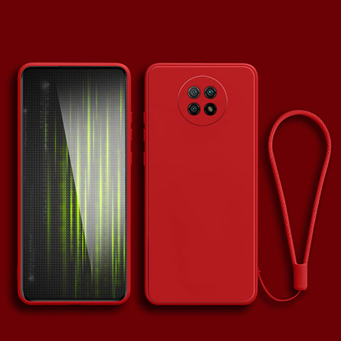 Funda Silicona Ultrafina Goma 360 Grados Carcasa YK3 para Xiaomi Redmi Note 9 5G Rojo