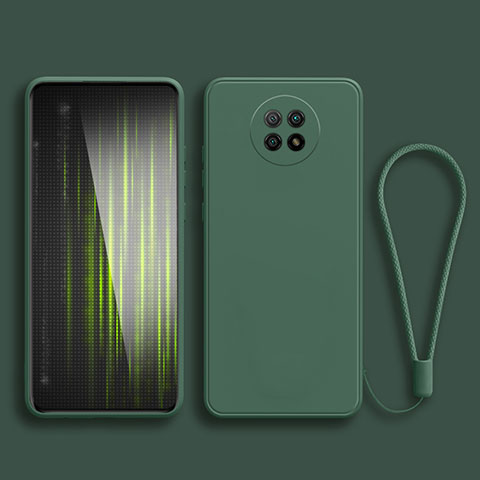 Funda Silicona Ultrafina Goma 360 Grados Carcasa YK3 para Xiaomi Redmi Note 9 5G Verde Noche