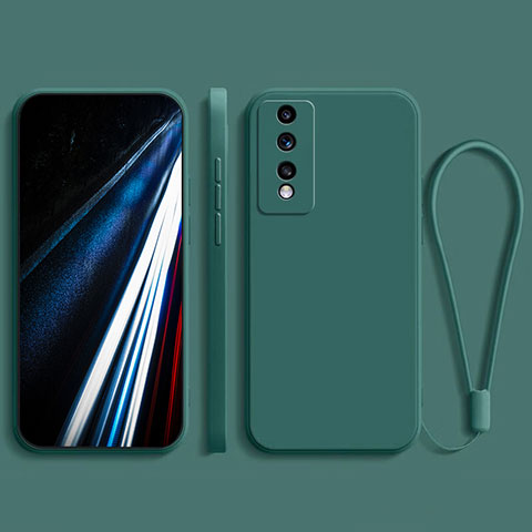 Funda Silicona Ultrafina Goma 360 Grados Carcasa YK4 para Huawei Honor 80 GT 5G Verde Noche