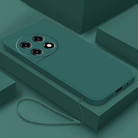 Funda Silicona Ultrafina Goma 360 Grados Carcasa YK4 para OnePlus 11R 5G Verde Noche