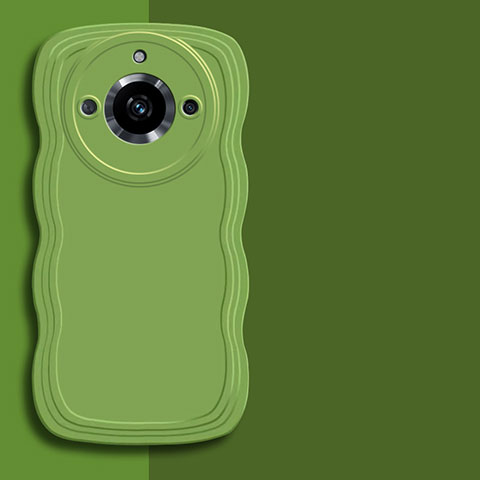 Funda Silicona Ultrafina Goma 360 Grados Carcasa YK4 para Realme Narzo 60 5G Verde