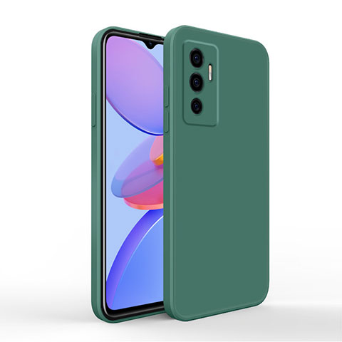 Funda Silicona Ultrafina Goma 360 Grados Carcasa YK4 para Vivo V23e 5G Verde Noche