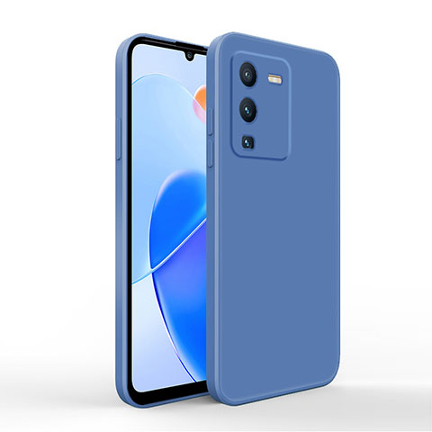 Funda Silicona Ultrafina Goma 360 Grados Carcasa YK4 para Vivo V25 Pro 5G Azul