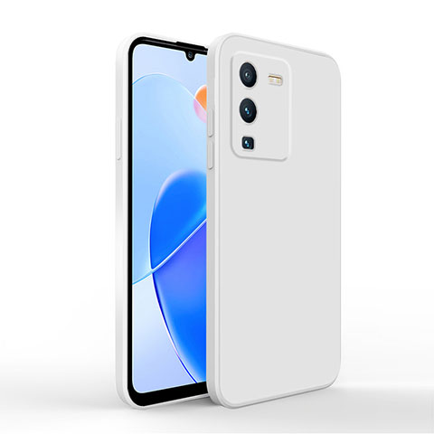 Funda Silicona Ultrafina Goma 360 Grados Carcasa YK4 para Vivo V25 Pro 5G Blanco