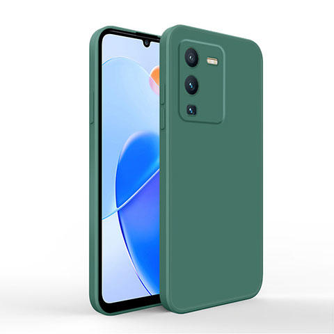 Funda Silicona Ultrafina Goma 360 Grados Carcasa YK4 para Vivo V25 Pro 5G Verde Noche