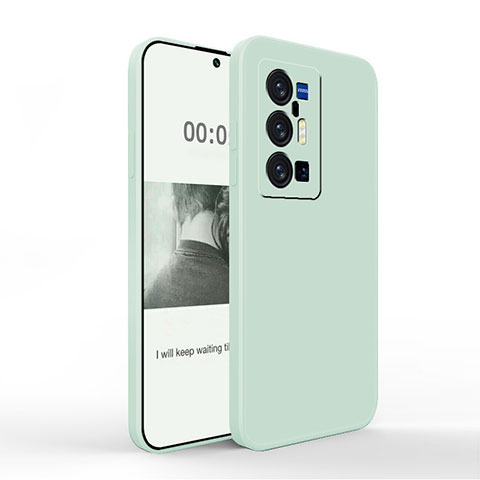 Funda Silicona Ultrafina Goma 360 Grados Carcasa YK4 para Vivo X70 Pro+ Plus 5G Menta Verde