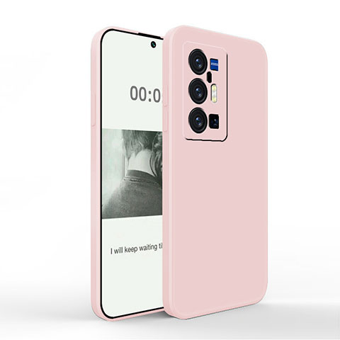 Funda Silicona Ultrafina Goma 360 Grados Carcasa YK4 para Vivo X70 Pro+ Plus 5G Rosa