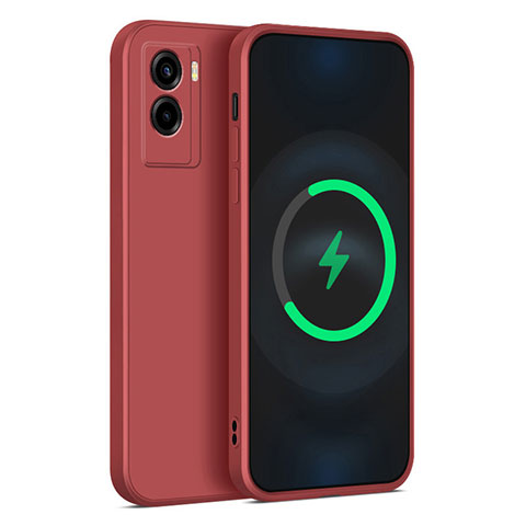 Funda Silicona Ultrafina Goma 360 Grados Carcasa YK4 para Vivo Y72t Rojo