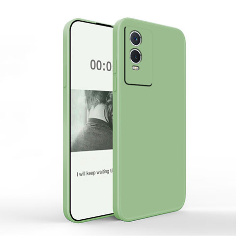 Funda Silicona Ultrafina Goma 360 Grados Carcasa YK4 para Vivo Y74s 5G Verde