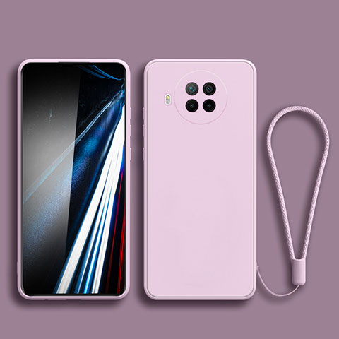 Funda Silicona Ultrafina Goma 360 Grados Carcasa YK4 para Xiaomi Mi 10i 5G Purpura Claro