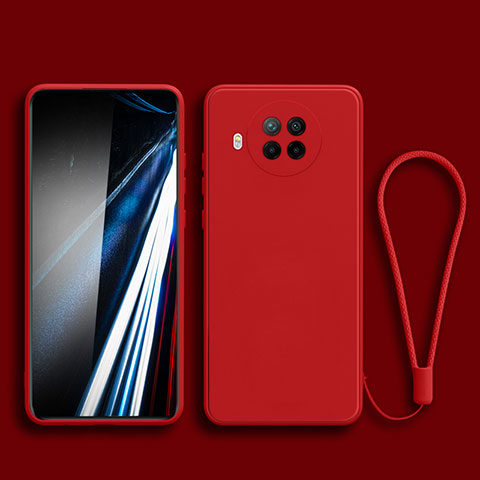 Funda Silicona Ultrafina Goma 360 Grados Carcasa YK4 para Xiaomi Mi 10i 5G Rojo