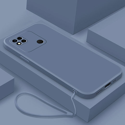 Funda Silicona Ultrafina Goma 360 Grados Carcasa YK4 para Xiaomi POCO C3 Gris Lavanda