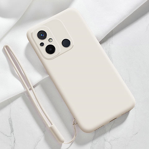 Funda Silicona Ultrafina Goma 360 Grados Carcasa YK4 para Xiaomi Poco C55 Blanco