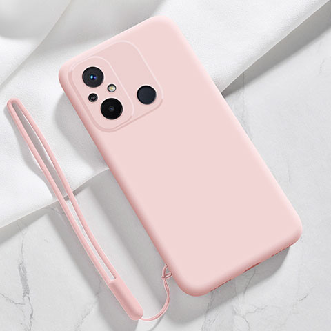 Funda Silicona Ultrafina Goma 360 Grados Carcasa YK4 para Xiaomi Poco C55 Rosa