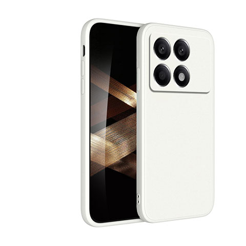 Funda Silicona Ultrafina Goma 360 Grados Carcasa YK4 para Xiaomi Redmi K70 5G Blanco