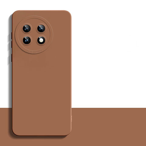 Funda Silicona Ultrafina Goma 360 Grados Carcasa YK5 para OnePlus 11 5G Marron