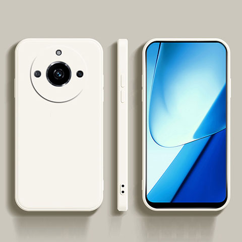 Funda Silicona Ultrafina Goma 360 Grados Carcasa YK5 para Realme 11 Pro 5G Blanco