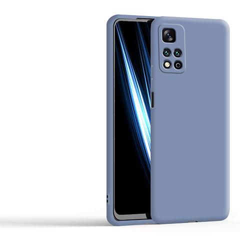 Funda Silicona Ultrafina Goma 360 Grados Carcasa YK5 para Xiaomi Mi 11i 5G (2022) Gris Lavanda