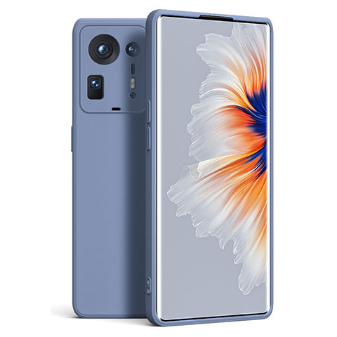 Funda Silicona Ultrafina Goma 360 Grados Carcasa YK5 para Xiaomi Mi Mix 4 5G Gris Lavanda