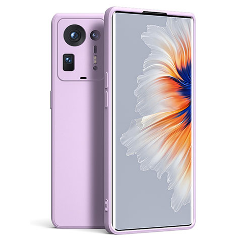 Funda Silicona Ultrafina Goma 360 Grados Carcasa YK5 para Xiaomi Mi Mix 4 5G Purpura Claro