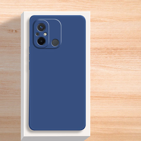 Funda Silicona Ultrafina Goma 360 Grados Carcasa YK5 para Xiaomi Redmi 12C 4G Azul