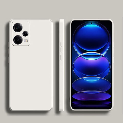 Funda Silicona Ultrafina Goma 360 Grados Carcasa YK5 para Xiaomi Redmi Note 12 5G Blanco