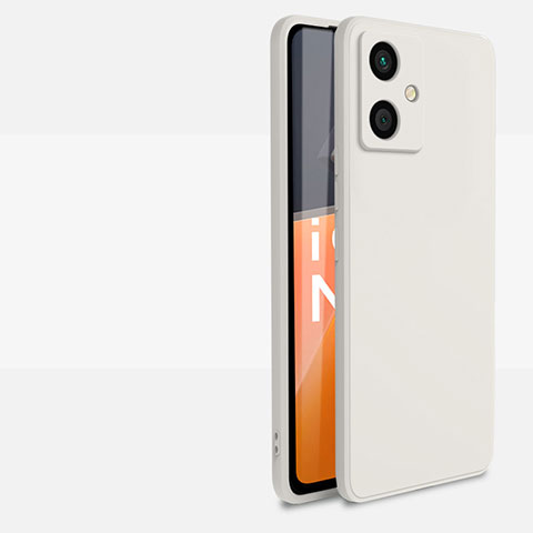 Funda Silicona Ultrafina Goma 360 Grados Carcasa YK5 para Xiaomi Redmi Note 12R Pro 5G Blanco