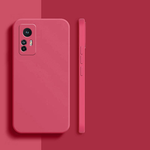 Funda Silicona Ultrafina Goma 360 Grados Carcasa YK6 para Xiaomi Mi 12T Pro 5G Rojo