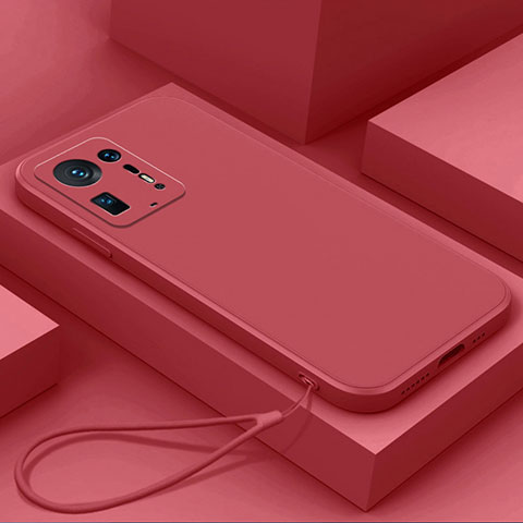 Funda Silicona Ultrafina Goma 360 Grados Carcasa YK6 para Xiaomi Mi Mix 4 5G Rojo