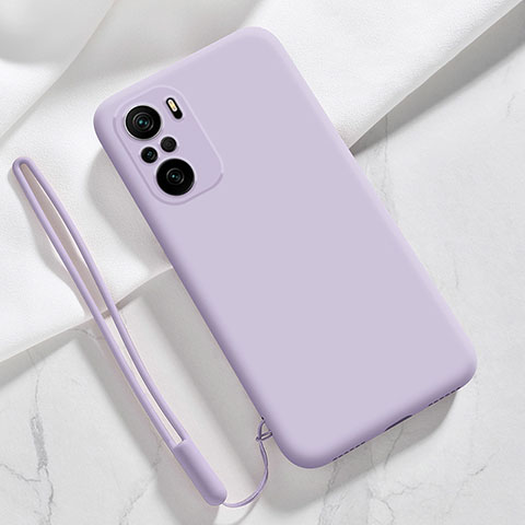 Funda Silicona Ultrafina Goma 360 Grados Carcasa YK6 para Xiaomi Poco F3 5G Purpura Claro