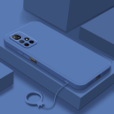 Funda Silicona Ultrafina Goma 360 Grados Carcasa YK6 para Xiaomi Poco M4 Pro 5G Azul