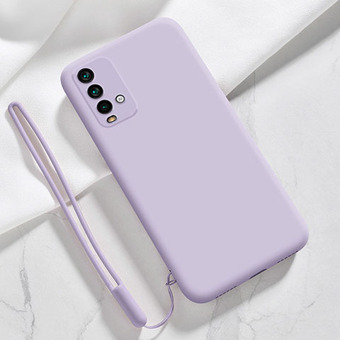 Funda Silicona Ultrafina Goma 360 Grados Carcasa YK6 para Xiaomi Redmi 9 Power Purpura Claro