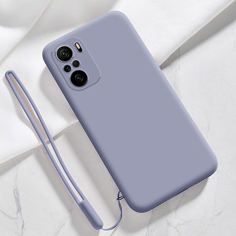 Funda Silicona Ultrafina Goma 360 Grados Carcasa YK6 para Xiaomi Redmi K40 5G Gris Lavanda