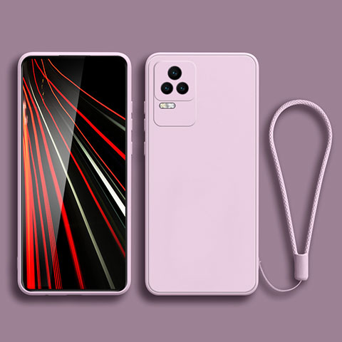 Funda Silicona Ultrafina Goma 360 Grados Carcasa YK6 para Xiaomi Redmi K50 5G Purpura Claro