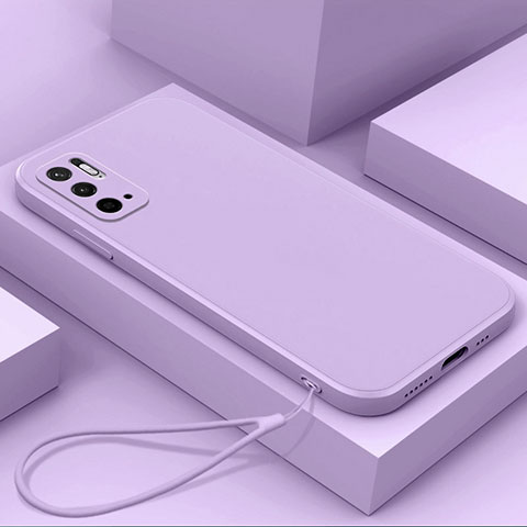 Funda Silicona Ultrafina Goma 360 Grados Carcasa YK6 para Xiaomi Redmi Note 10 5G Morado