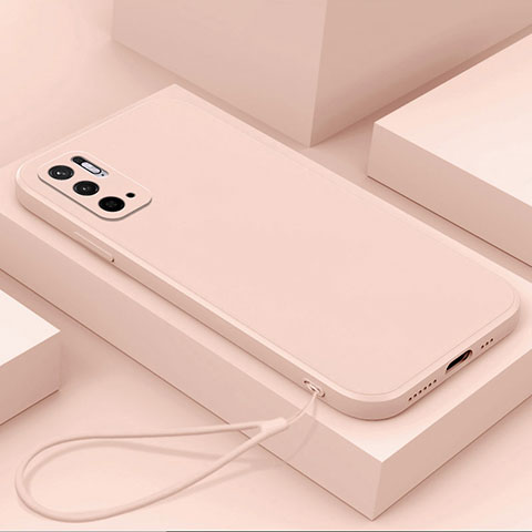 Funda Silicona Ultrafina Goma 360 Grados Carcasa YK6 para Xiaomi Redmi Note 10 5G Rosa