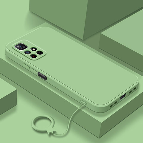 Funda Silicona Ultrafina Goma 360 Grados Carcasa YK6 para Xiaomi Redmi Note 11 5G Menta Verde