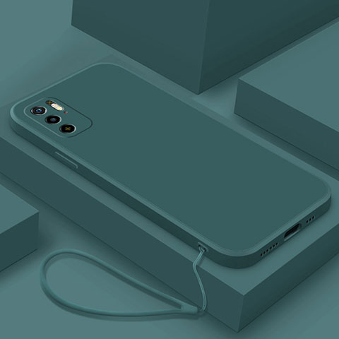 Funda Silicona Ultrafina Goma 360 Grados Carcasa YK6 para Xiaomi Redmi Note 11 SE 5G Verde