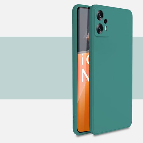 Funda Silicona Ultrafina Goma 360 Grados Carcasa YK6 para Xiaomi Redmi Note 11T Pro 5G Verde