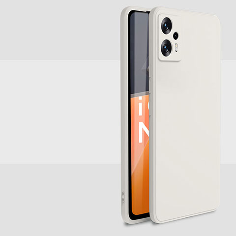 Funda Silicona Ultrafina Goma 360 Grados Carcasa YK6 para Xiaomi Redmi Note 11T Pro+ Plus 5G Blanco