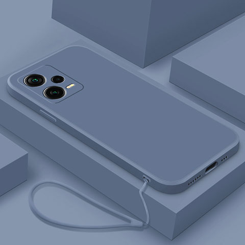 Funda Silicona Ultrafina Goma 360 Grados Carcasa YK6 para Xiaomi Redmi Note 12 Pro 5G Gris Lavanda