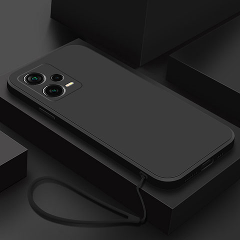 Funda Silicona Ultrafina Goma 360 Grados Carcasa YK6 para Xiaomi Redmi Note 12 Pro+ Plus 5G Negro