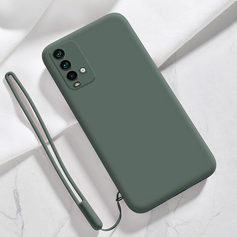 Funda Silicona Ultrafina Goma 360 Grados Carcasa YK6 para Xiaomi Redmi Note 9 4G Verde Noche