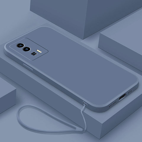 Funda Silicona Ultrafina Goma 360 Grados Carcasa YK7 para Xiaomi Poco F5 Pro 5G Gris Lavanda